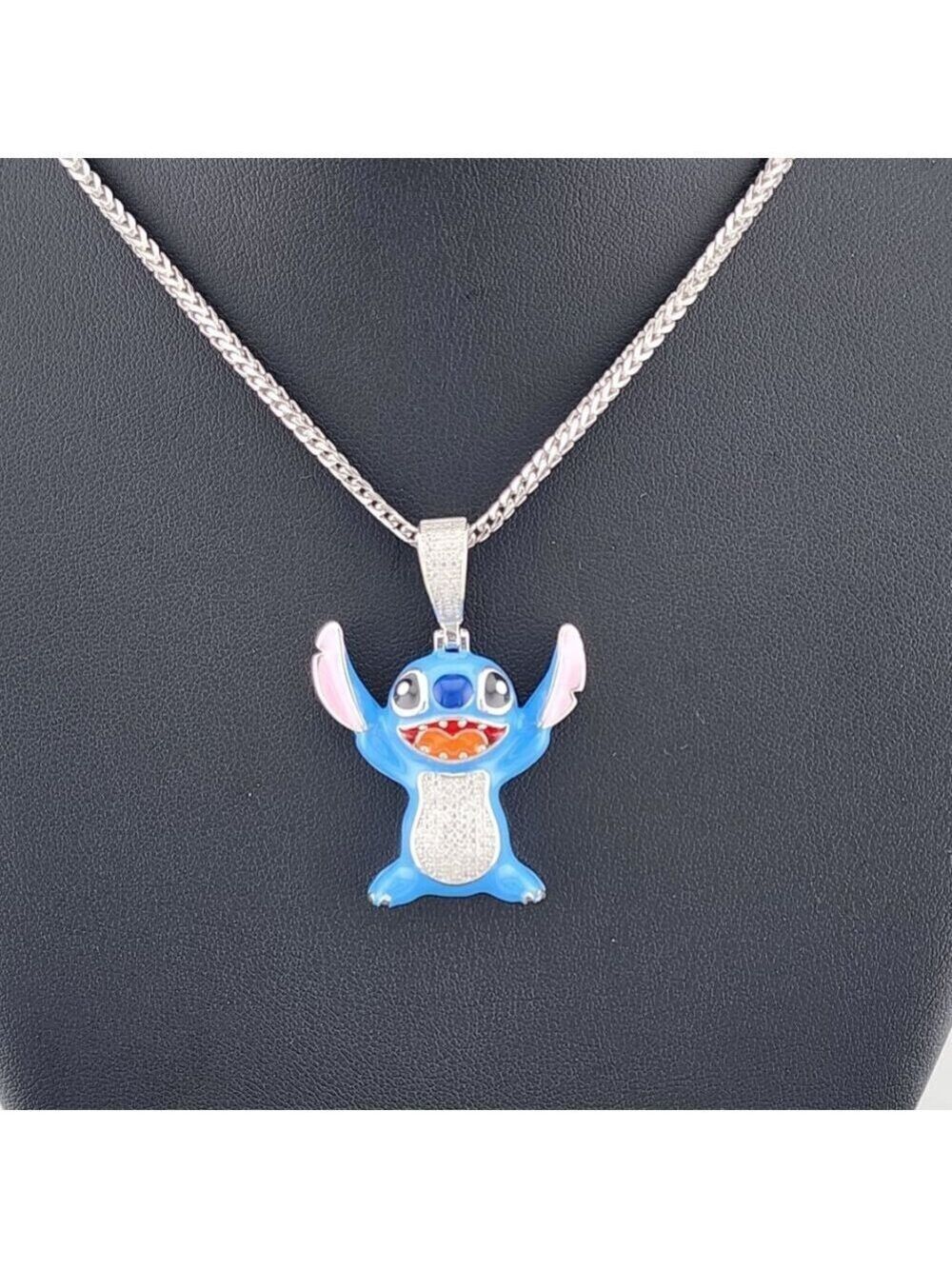 Sterling Silver 925 Stitch Pendant Necklace – Adorable & Playful Design